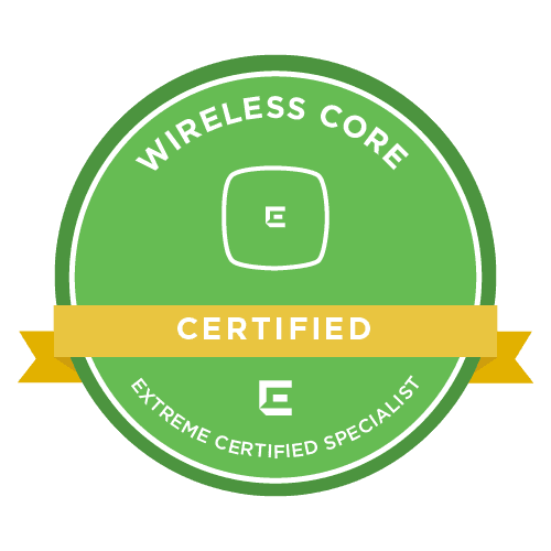 Extreme Wireless core professionnal certified badge